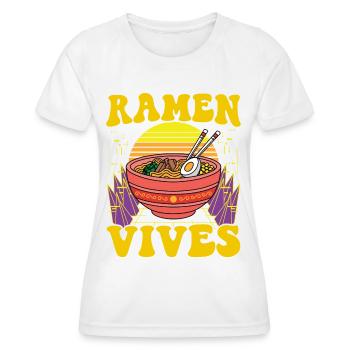 Ramen Vives - T-shirt sport Femme - blanc - Devant - AI Model Female 172 dark (172cm)