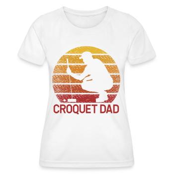 Croquet Dad - Frauen Funktions-T-Shirt - Weiß - Vorne - AI Model Female 172 dark (172cm)