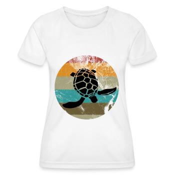 turtle - Women's Functional T-Shirt - white - Front - AI Model Female 172 dark (172cm)