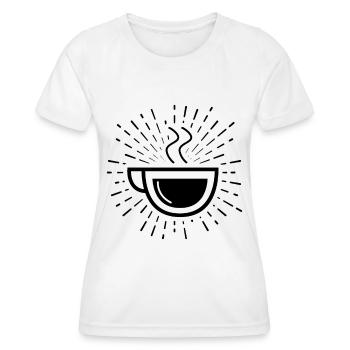 Feuerwerk und Kaffee - - Frauen Funktions-T-Shirt - Weiß - Vorne - AI Model Female 172 dark (172cm)