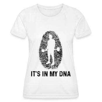 C’est dans mon ADN 1 - - T-shirt sport Femme - blanc - Devant - AI Model Female 172 dark (172cm)