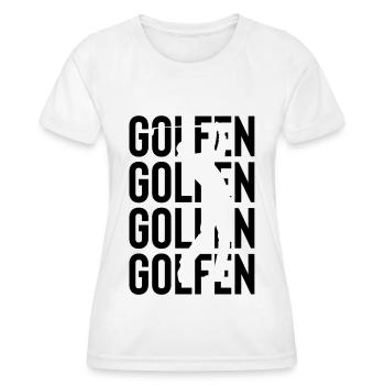 GOLFEN - - Frauen Funktions-T-Shirt - Weiß - Vorne - AI Model Female 172 dark (172cm)