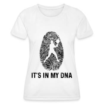 C’est dans mon ADN - - T-shirt sport Femme - blanc - Devant - AI Model Female 172 dark (172cm)