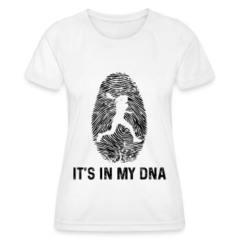 C’est dans mon ADN 1 - - T-shirt sport Femme - blanc - Devant - AI Model Female 172 dark (172cm)