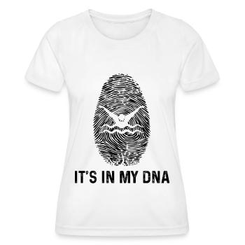 It's in my DNA - - Women's Functional T-Shirt - white - Front - AI Model Female 172 dark (172cm)