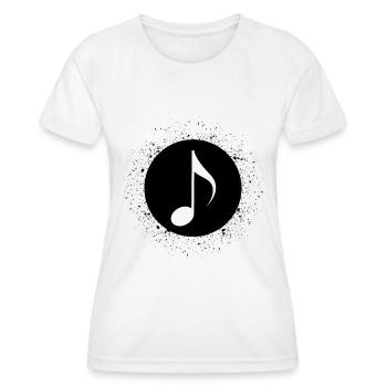 Cercle avec des seringues et de la musique - - T-shirt sport Femme - blanc - Devant - AI Model Female 172 dark (172cm)