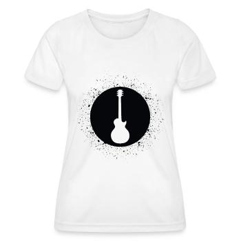 Splash Guitar - Gu - Frauen Funktions-T-Shirt - Weiß - Vorne - AI Model Female 172 dark (172cm)