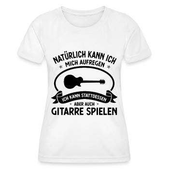 Naturlich kann ich mich michfrengenich kann stattd - Frauen Funktions-T-Shirt - Weiß - Vorne - AI Model Female 172 dark (172cm)