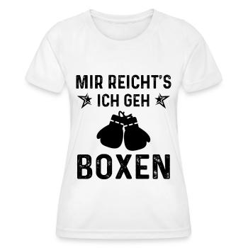 Mir Reicht's ICH Gen Boxen - - Frauen Funktions-T-Shirt - Weiß - Vorne - AI Model Female 172 dark (172cm)