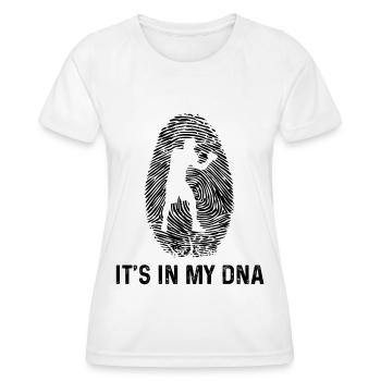 C’est dans mon ADN - - T-shirt sport Femme - blanc - Devant - AI Model Female 172 dark (172cm)