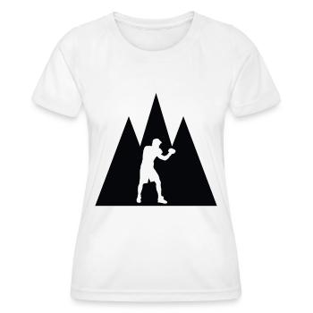 Triangle Mountain Boxing - Bo - Women's Functional T-Shirt - white - Front - AI Model Female 172 dark (172cm)
