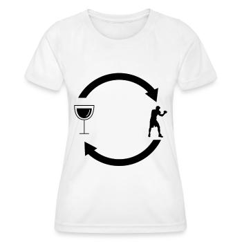 Flèches et boîtes de chargement de vin - - T-shirt sport Femme - blanc - Devant - AI Model Female 172 dark (172cm)