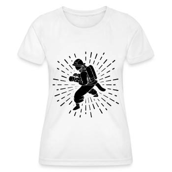 Fireworks and fire brigade - - Women's Functional T-Shirt - white - Front - AI Model Female 172 dark (172cm)