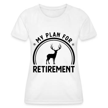 Mein Plan für den Ruhestand 2 - - Frauen Funktions-T-Shirt - Weiß - Vorne - AI Model Female 172 dark (172cm)