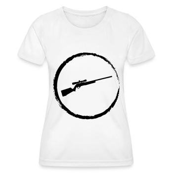 Circle and Hunting - - Women's Functional T-Shirt - white - Front - AI Model Female 172 dark (172cm)