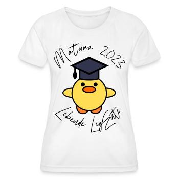 Matura 2023 lebende LegEnte - Frauen Funktions-T-Shirt - Weiß - Vorne - AI Model Female 172 dark (172cm)