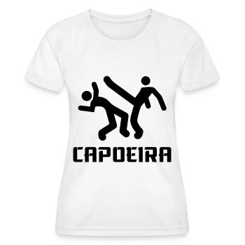 Capoeira - T-shirt sport Femme - blanc - Devant - AI Model Female 172 dark (172cm)