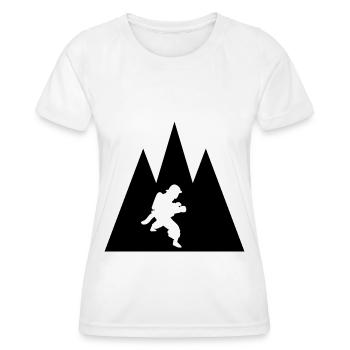 Dreieck-Berg- und Feuerwehr-Brigader - - Frauen Funktions-T-Shirt - Weiß - Vorne - AI Model Female 172 dark (172cm)