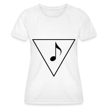 Triangle et musique - - T-shirt sport Femme - blanc - Devant - AI Model Female 172 dark (172cm)