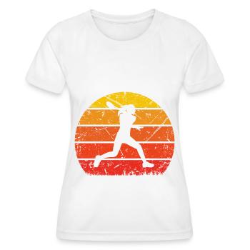 Vintage Soleil et Tennis 1 - - T-shirt sport Femme - blanc - Devant - AI Model Female 172 dark (172cm)