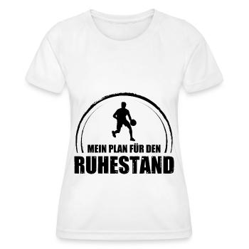Mein Plan-Fur Den Ruhestand 1 - - Frauen Funktions-T-Shirt - Weiß - Vorne - AI Model Female 172 dark (172cm)