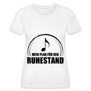 Mein Plan Fur Den Ruhestand - - Frauen Funktions-T-Shirt - Weiß - Vorne - AI Model Female 172 dark (172cm)