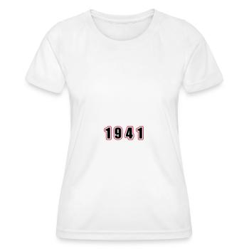 1941 Year Birthday - Women's Functional T-Shirt - white - Front - AI Model Female 172 dark (172cm)