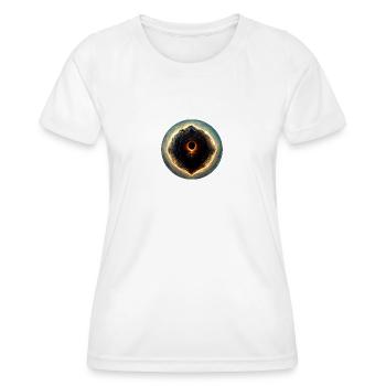L’œil de Dieu - T-shirt sport Femme - blanc - Devant - AI Model Female 172 dark (172cm)