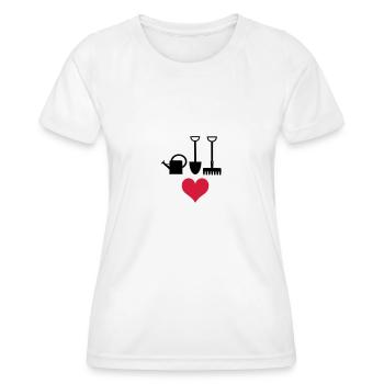 garden - Women's Functional T-Shirt - white - Front - AI Model Female 172 dark (172cm)