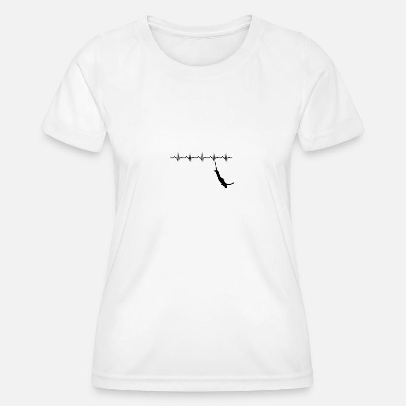 Bungee Jumping Evolution Sport Fun - Women's Functional T-Shirt - white