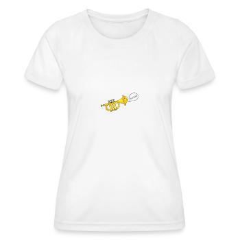Trumpet Butt - Women's Functional T-Shirt - white - Front - AI Model Female 172 dark (172cm)