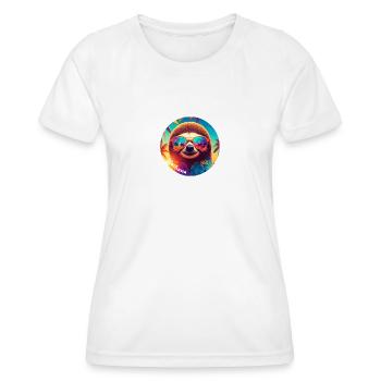 Chemise « Slothlife » - T-shirt sport Femme - blanc - Devant - AI Model Female 172 dark (172cm)