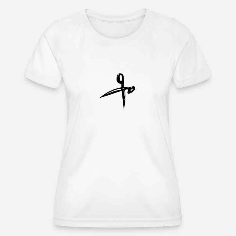 Scissors - Women's Functional T-Shirt - white