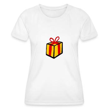 Cadeau - T-shirt sport Femme - blanc - Devant - AI Model Female 172 dark (172cm)