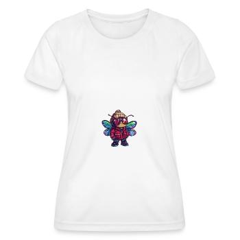 Libelle Winter - Frauen Funktions-T-Shirt - Weiß - Vorne - AI Model Female 172 dark (172cm)