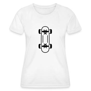 skateboard - T-shirt sport Femme - blanc - Devant - AI Model Female 172 dark (172cm)