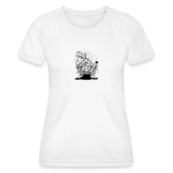 22 red1 - Women's Functional T-Shirt - white - Front - AI Model Female 172 dark (172cm)