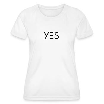 YES : : CADEAU - T-shirt sport Femme - blanc - Devant - AI Model Female 172 dark (172cm)