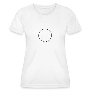 Stars Frame Design - Frauen Funktions-T-Shirt - Weiß - Vorne - AI Model Female 172 dark (172cm)