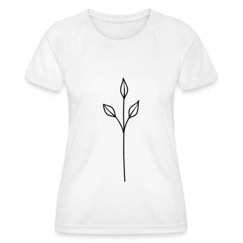 simple Gräser - Frauen Funktions-T-Shirt - Weiß - Vorne - AI Model Female 172 dark (172cm)