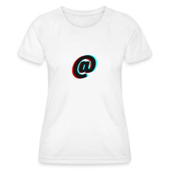 At Signs - Women's Functional T-Shirt - white - Front - AI Model Female 172 dark (172cm)