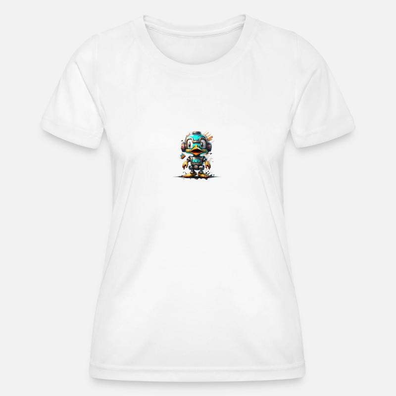 Robot Duck - Women's Functional T-Shirt - white