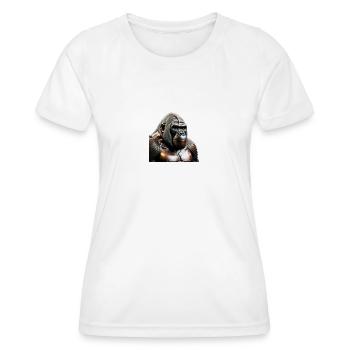 The Bronze Gorilla - Frauen Funktions-T-Shirt - Weiß - Vorne - AI Model Female 172 dark (172cm)