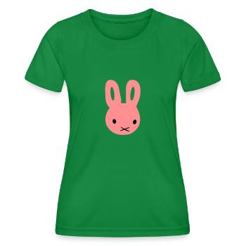 Bunny/rabbit - Women's Functional T-Shirt - kelly green - Front - AI Model Female 172 dark (172cm)