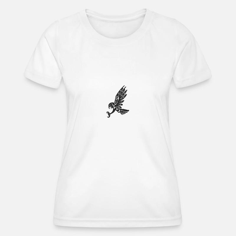 Totem hawk black - Women's Functional T-Shirt - white