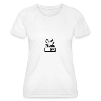 Party Mode - T-shirt sport Femme - blanc - Devant - AI Model Female 172 dark (172cm)