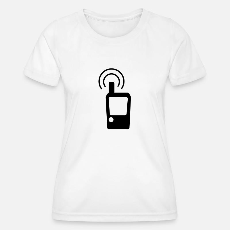 Geocaching GPS Tracker - Women's Functional T-Shirt - white