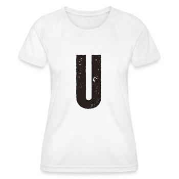 U - Frauen Funktions-T-Shirt - Weiß - Vorne - AI Model Female 172 dark (172cm)