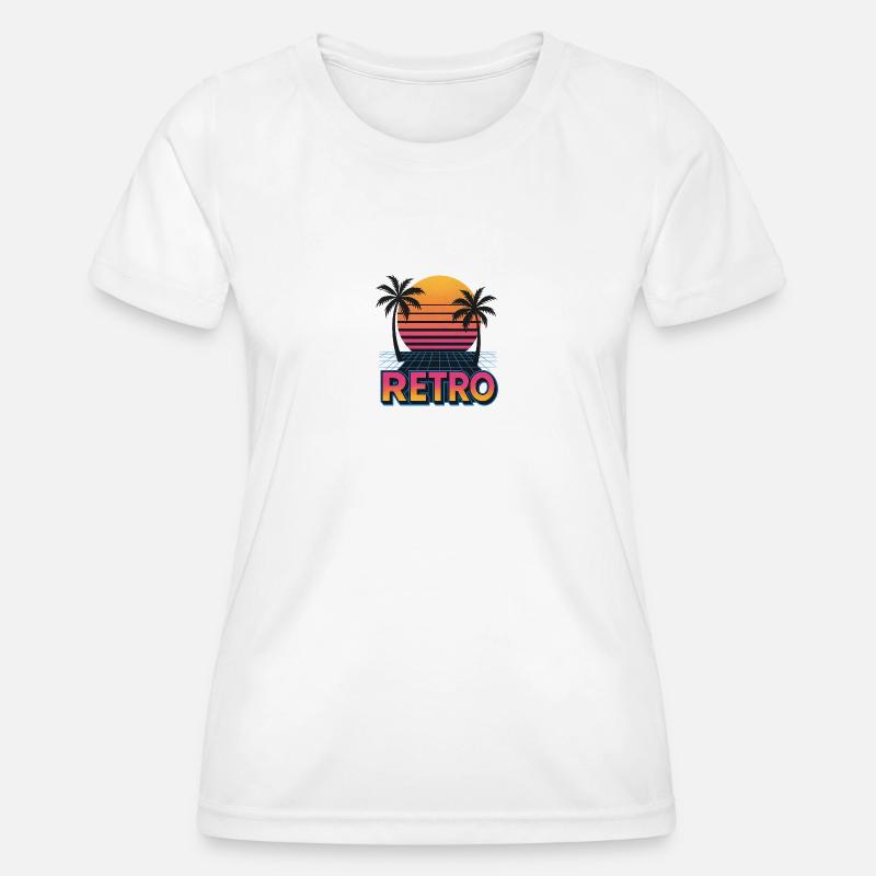 Retro - Women's Functional T-Shirt - white