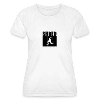 Snowboarder Wintersport Schnee - Frauen Funktions-T-Shirt - Weiß - Vorne - AI Model Female 172 dark (172cm)
